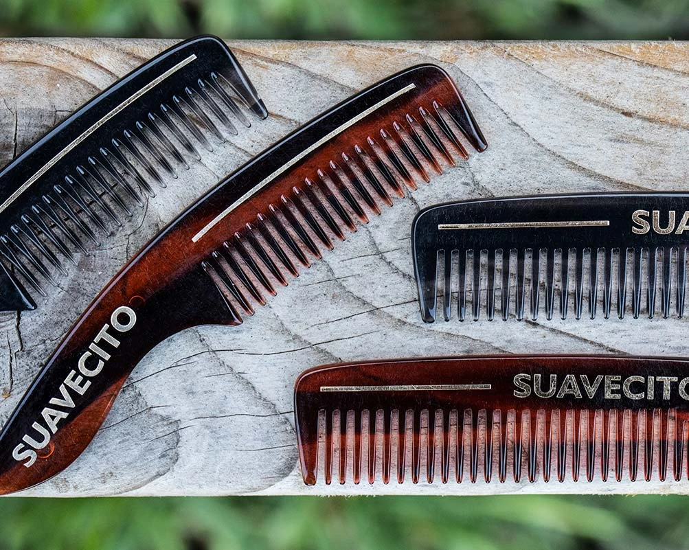 Deluxe Handle Beard Comb - Amber 5 Deluxe Handle Beard Comb - Amber - Image 3