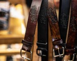 OG Script Leather Belt - Black -Suavecito|Suavecita Shop 5X0A2165
