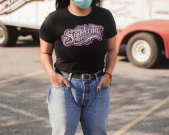 OG Black & Pink Women's Tee -Suavecito|Suavecita Shop 5X0A3394