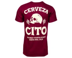 Cerveza Cito Tee - Burgundy