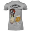 La Tia Tee - Grey -Suavecito|Suavecita Shop Cerveza Cito La Tia Tee Grey Back