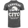Cerveza Cito Tee - Charcoal Heather -Suavecito|Suavecita Shop Cerveza Cito Tee Charcoal Heather Back