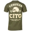 Cerveza Cito Tee - Military Green 1 Cerveza Cito Tee - Military Green -Suavecito|Suavecita Shop Cerveza Cito Tee military green back