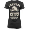 Cerveza Cito Women's V-Neck Tee -Suavecito|Suavecita Shop Cerveza Cito Wmns V Neck Tee ab 02
