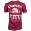 Cerveza Cito Women's OG Tee - Maroon -Suavecito|Suavecita Shop Cerveza Cito Womens OG Tee Maroon Back