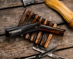 Deluxe Amber Folding Comb -Suavecito|Suavecita Shop Deluxe Fodling Comb C105 1