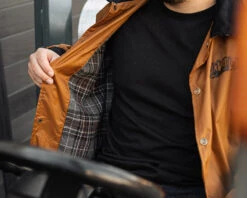 OG Flannel Lined Windbreaker - Orange 8 OG Flannel Lined Windbreaker - Orange -Suavecito|Suavecita Shop Shopify OG Flannel Lined Windbreaker 7