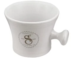 Premium Blends Shave Mug 14 Premium Blends Shave Mug -Suavecito|Suavecita Shop premium blends white shaving mug slanted