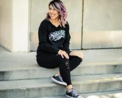 Suavecita OG Crewneck Sweatshirt -Suavecito|Suavecita Shop suavecita og crewneck sweater lifestyle