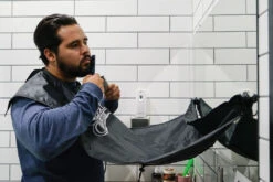 Beard Grooming Cape - Black -Suavecito|Suavecita Shop suavecito beard grooming kit