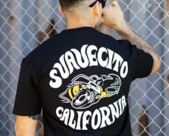 Super Tee Black -Suavecito|Suavecita Shop suavecito black super tee lifestyle