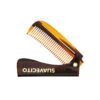 Deluxe Folding Handle Comb - 5.5" -Suavecito|Suavecita Shop suavecito deluxe folding amber comb front small folded