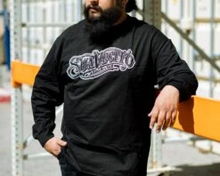OG Suavecito Long Sleeve Tee -Suavecito|Suavecita Shop suavecito og black long sleeve lifestyle