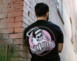 OG Black & Pink Tee -Suavecito|Suavecita Shop suavecito og black pink tee lifestyle