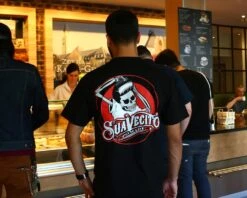 OG Black & Red Tee -Suavecito|Suavecita Shop suavecito og black red tee lifestyle