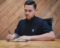 Suavecito Polo Shirt - Black 7 Suavecito Polo Shirt - Black -Suavecito|Suavecita Shop suavecito polo shirt black lifestyle