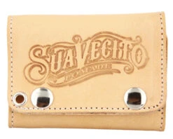 Men's Tri-Fold Chain Wallet - Natural -Suavecito|Suavecita Shop suavecito tri fold chained wallet natural