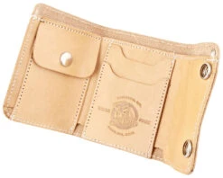 Men's Tri-Fold Chain Wallet - Natural -Suavecito|Suavecita Shop suavecito tri fold chained wallet natural open